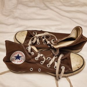 Brown High Top Converse